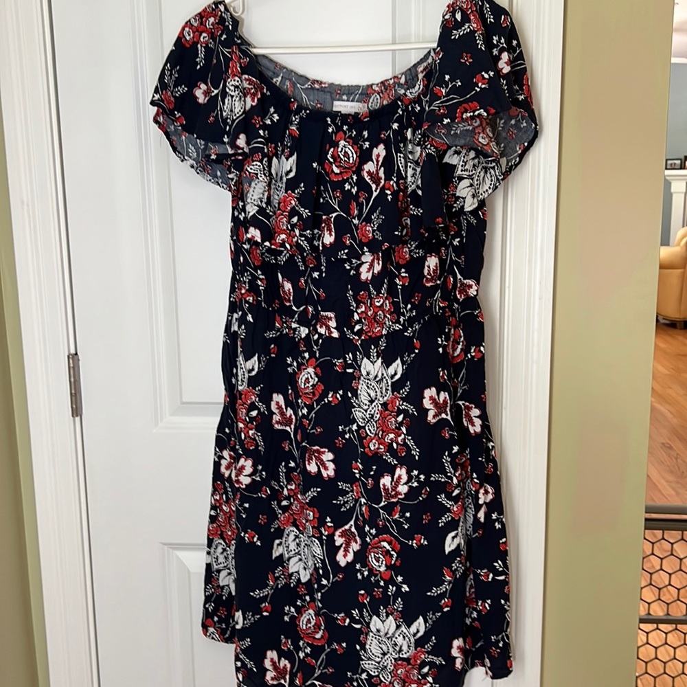 Westport brand ruffle top dress w elastic waistband XL